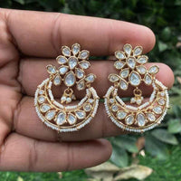Amoliya Polki Kundan Dangler Earrings