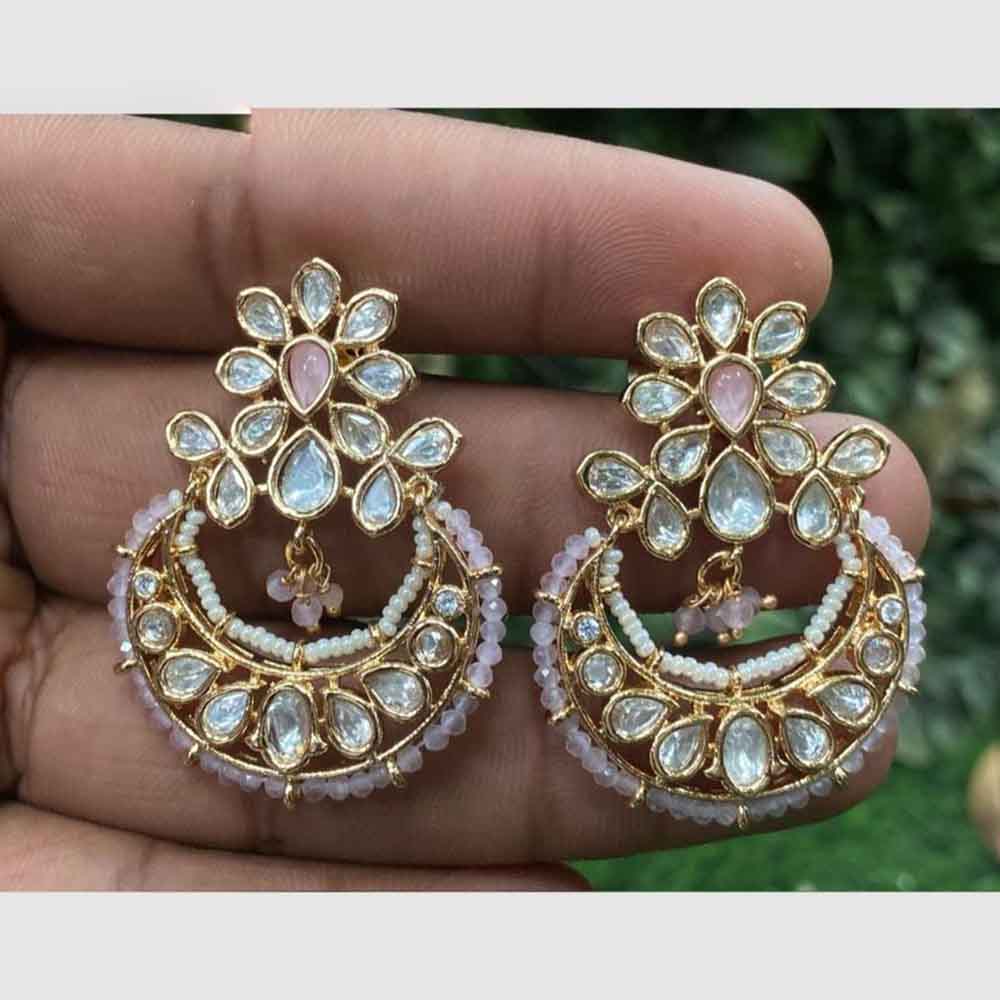 Amoliya Polki Kundan Dangler Earrings