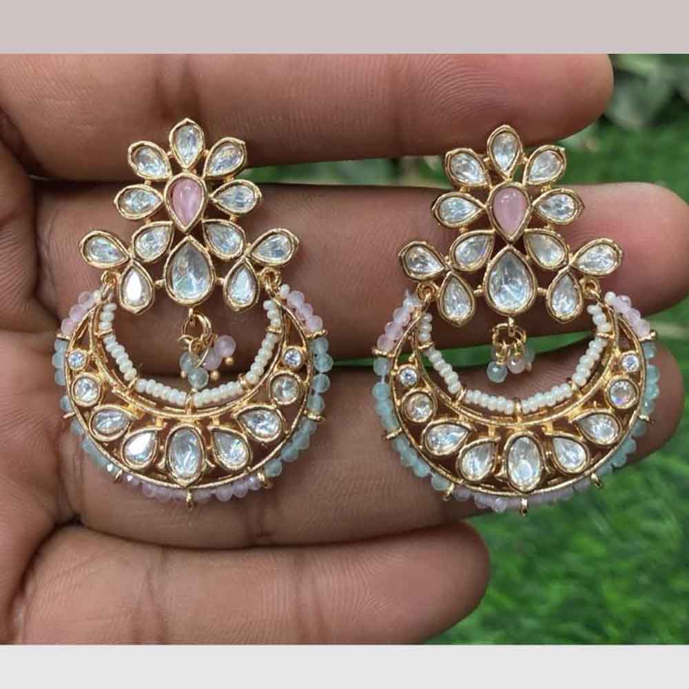 Amoliya Polki Kundan Dangler Earrings