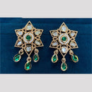Amoliya Luxe Ethnic Polki Kundan And Pearl Dangler Earrings