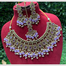 Amoliya Jewels Crystal & Beads Necklace Set