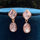 Amoliya Jewels Modern Crystal Dangles Earrings