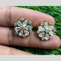 Amoliya Jewels Polki Kundan Studs Earrings