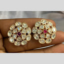 Amoliya Jewels Polki Kundan Studs Earrings