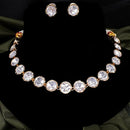 Amoliya Jewels Polki Kundan Necklace and Earring Set