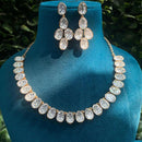 Amoliya Jewels Kundan Necklace Set with Dangler Earrings