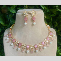 Amoliya Jewels Polki Kundan & Beads Necklace Set