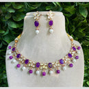 Amoliya Jewels Polki Kundan & Beads Necklace Set