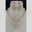 Amoliya Jewels Polki Kundan Necklace Set With Matching Earrings
