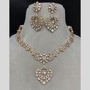 Amoliya Jewels Polki Kundan Necklace Set With Matching Earrings