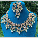 Amoliya Jewels Polki Kundan and Beads Necklace Set