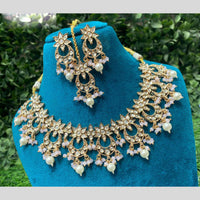 Amoliya Jewels Polki Kundan and Beads Necklace Set