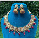 Amoliya Jewels Polki Kundan and Beads Necklace Set