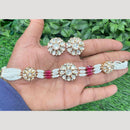 Amoliya Jewels Traditional Elegance Polki Kundan Pearls And Beads Necklace Set