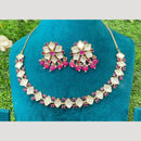 Amoliya Jewels Traditional Elegance Polki Kundan Pearls Necklace Set