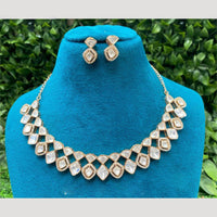 Amoliya Jewels Traditional Elegance Polki Kundan Necklace Set