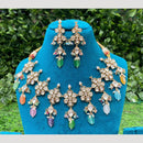 Amoliya Jewels Traditional Elegance Polki Kundan Necklace Set