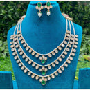 Amoliya Jewels Traditional Elegance Polki Kundan Pearls Necklace Set