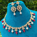 Amoliya Jewels Royal Heritage Polki Kundan And Pearls Necklace Set