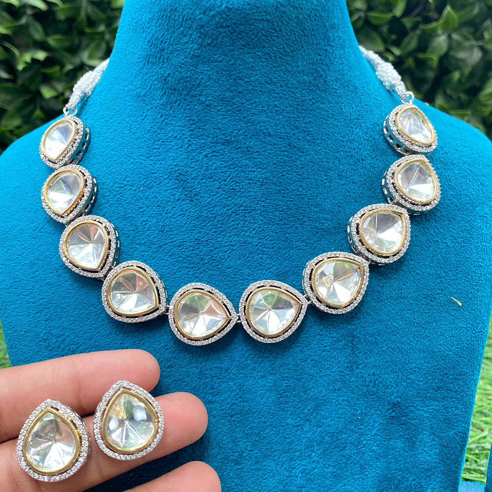 Amoliya Jewels Royal Heritage Polki Kundan Necklace Set