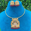 Amoliya Jewels Royal Heritage Polki Kundan And Pearls Necklace Set