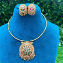 Amoliya Jewels Royal Heritage Polki Kundan And Pearls Necklace Set