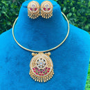 Amoliya Jewels Royal Heritage Polki Kundan And Pearls Necklace Set