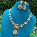 Amoliya Jewels Handcrafted Elegant Polki Kundan Stone Necklace Set