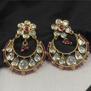 Amoliya Jewels Regal Shine Polki Kundan Dangler Earrings