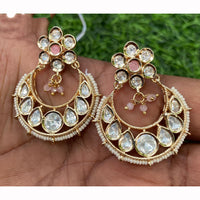Amoliya Jewels Regal Shine Polki Kundan Dangler Earrings