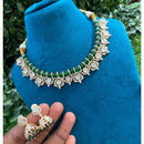 Amoliya Jewels Regal Polki Kundan Stone And Pearl Necklace Set