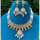 Amoliya Jewels Grand Polki Kundan Stone And Meenakari Necklace Set
