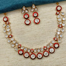 Amoliya Jewels Grand Polki Kundan Stone And Meenakari Necklace Set