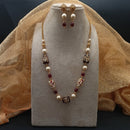 Amoliya Jewels Premium Beads And Pearl Necklace Set
