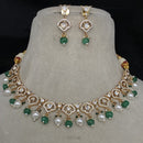 Amoliya Jewels Grand Polki Kundan Stone And Beads Necklace Set