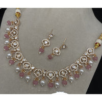 Amoliya Jewels Grand Polki Kundan Stone And Beads Necklace Set