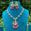 Amoliya Jewels Grand Polki Kundan Stone And Beads Necklace Set