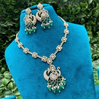 Amoliya Jewels Grand Polki Kundan Stone And Beads Necklace Set