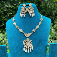 Amoliya Jewels Grand Polki Kundan Stone And Beads Necklace Set