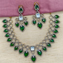 Amoliya Jewels Elegant Austrian Stone Necklace Set 