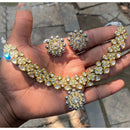 Amoliya Jewels Grand Polki Kundan Stone Necklace Set
