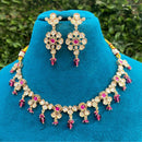 Amoliya Jewels Royal Polki Kundan Stone And Beads Heritage Necklace Set