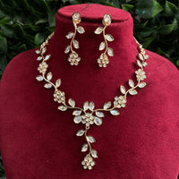 Amoliya Jewels Royal Polki Kundan Stone Heritage Necklace Set