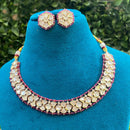 Amoliya Jewels Royal Polki Kundan Stone And Pearl Heritage Necklace Set