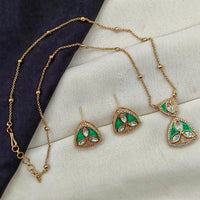 Amoliya Jewels Royal Polki Kundan Stone Heritage Necklace Set