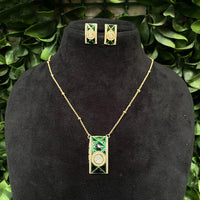 Amoliya Jewels Royal Polki Kundan Stone Heritage Necklace Set