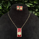 Amoliya Jewels Royal Polki Kundan Stone Heritage Necklace Set