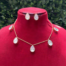 Amoliya Jewels Royal Polki Kundan Stone Heritage Necklace Set