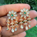 Amoliya Jewels Regal Shine Polki Kundan Dangler Earrings