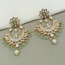 Amoliya Jewels Regal Shine Polki Kundan And Pearl Dangler Earrings